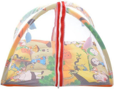 

Cutieful Mosquito Protector Comfy Baby Sleeping Mosquito Net Playgym Bed With Pillow and hanging Toys CUTFBPLG013 Portable Crib(Fabric, Multicolor)