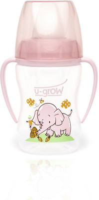 

U-grow Pink Training Cup with Silicone Spout - 250 ml(WHITE PINK)