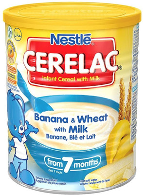 

Nestle Cerelac Banana & Wheat With Milk - 400g (Imported) Cereal(400 g, 6)