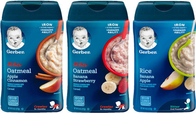Gerber Cereal Combo 227g (8oz) (Pack of 3) - Options 26 Cereal(681 g, Pack of 3, 6)