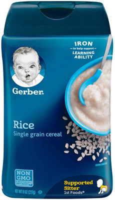 

Gerber Rice Cereal - 227g (8oz) (Pack of 3) Cereal(681 g, Pack of 3, 6)