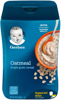 

Gerber Oatmeal Cereal - 454g (16oz) (Pack of 6) Cereal(1362 g, Pack of 6, 6)