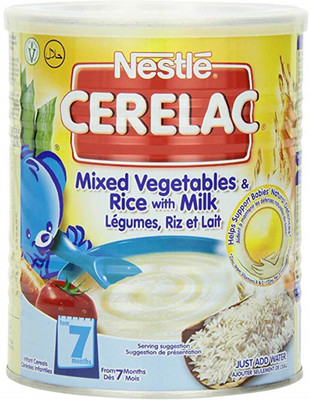 

Nestle Cerelac Mixed Vegetables & Rice With Milk - 400g (Imported) Cereal(400 g, 6)