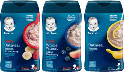 

Gerber Cereal Combo 227g (8oz) (Pack of 3) - Assorted Options 37 Cereal(681 g, Pack of 3, 6)