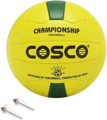COSCO Championship Throw Ball - Size: 5(Standard, Pack of 1, Yellow)