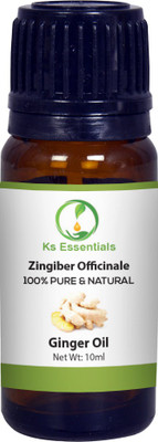 

Ks Essentials 100% Pure Ginger Essential Oil (Zingiber Officinale) Natural Therapeutic Grade(10 ml)