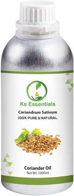 

Ks Essentials 100% Pure Coriander Essential Oil Natural & Undiluted For Skin care & Hair(1000 ml)