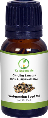 

Ks Essentials 100% Pure Watermelon Seed Oil (Citrullus lanatus) Natural Therapeutic Grade(15 ml)