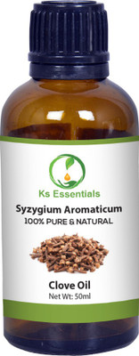 

Ks Essentials 100% Pure Clove Essential Oil Therapeutic Grade for Hair and Skin(50 ml)