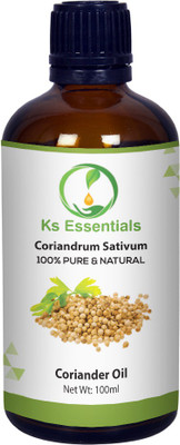 

Ks Essentials 100% Pure Coriander Essential Oil Natural & Undiluted For Skin care & Hair(100 ml)