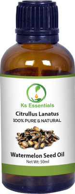 

Ks Essentials 100% Pure Watermelon Seed Oil (Citrullus lanatus) Natural Therapeutic Grade(50 ml)