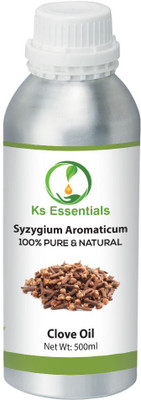 

Ks Essentials 100% Pure Clove Essential Oil Therapeutic Grade for Hair and Skin(500 ml)
