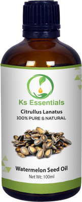 

Ks Essentials 100% Pure Watermelon Seed Oil (Citrullus lanatus) Natural Therapeutic Grade(100 ml)
