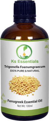 

Ks Essentials 100% Pure Fenugreek (Methi) Essential Oil (Trigonella foenumgraecum) Therapeutic Grade(100 ml)