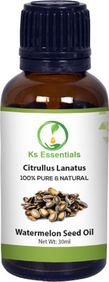 

Ks Essentials 100% Pure Watermelon Seed Oil (Citrullus lanatus) Natural Therapeutic Grade(30 ml)