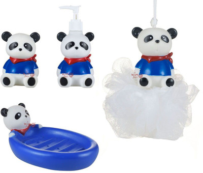 

Wishkey Panda character bathroom set for kids Bath Toy(Multicolor)