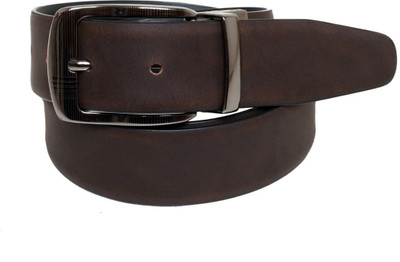 

DMX Men Formal, Casual Brown Genuine Leather Belt, Black and brown