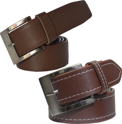 

Sun Shopping Men Formal Brown Synthetic Belt