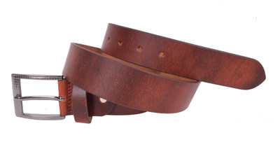 

riderworld Men Casual Brown Genuine Leather Belt