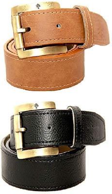 

DN Enterprises Men Casual Brown Artificial Leather Belt
