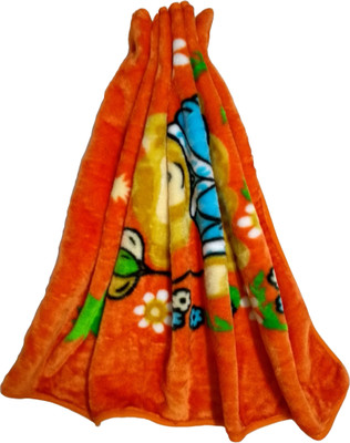 

SONAHITA Floral  Fleece Blanket(Fur, SONA11/Orange