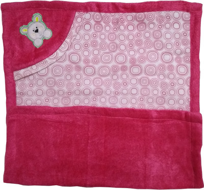 

SONAHITA Printed  Hooded Baby Blanket(Fur, Multicolor
