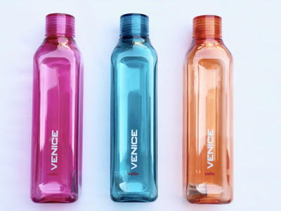cello 1000 ml Plastic Bottle(Pack of 3, Multicolor)