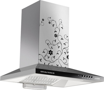 

Kutchina Autoclean Chimney Fieona SS Wall Mounted Chimney(Satin Brushed Silver 1000 CMH)