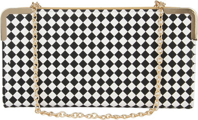 

Lino Perros Party Black, White Clutch