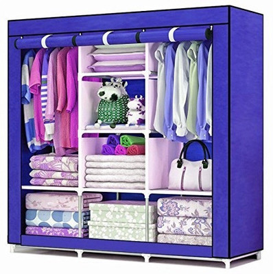 Aventure Clothes A3 Storage Closet Seasonal PP Collapsible Wardrobe(Finish Color - Blue, Pre-assembled) deal from flipkart Aventure Clothes A3 Storage Closet Seasonal PP Collapsible Wardrobe(Finish Color - Blue, Pre-assembled) deal from flipkart