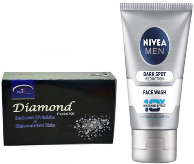 

Pink Root DIAMOND KIT 83G WITH NIVEA DARK SPOT FACEWASH(Set of 2)