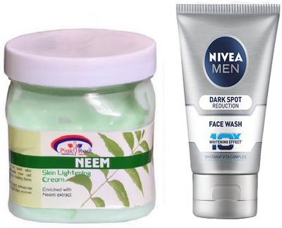 

Pink Root NEEM CREAM 500G WITH NIVEA DARK SPOT FACEWASH(Set of 2)