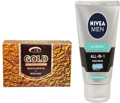 

Pink Root GOLD KIT 83G WITH OIL CONTROL FACEWASH(Set of 2)