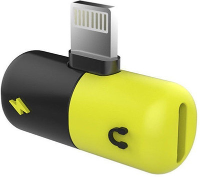 

BB4 2-in-1 Lightning 8 pin to AUDIO Headphone PORT + Charging Port Headphone Adapter(LIGHTNING PORT, Multicolor)