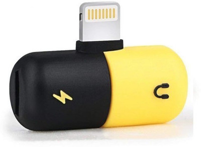 

Freya 2 in 1 Lighting 8 Pin Charging Adapter+Headphone Jack USB Headphone Adapter(LIGHTNING PORT, Multicolor)