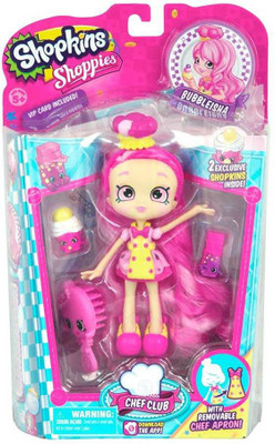 

Moose Toys Shopkins Chef Club Shoppies Bubbleisha Doll(Pink)
