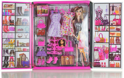 

Wishkey Party Girl Doll and Her Personal Style Wardrobe Set (Multicolor)