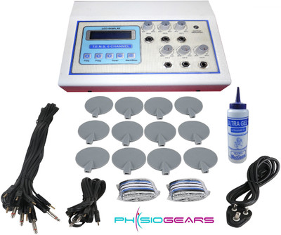 

Physiogears Tens Machine for Physiotherapy Six Channel LCD Model Physiotherapy Equipment Electrotherapy Device(MG-037)