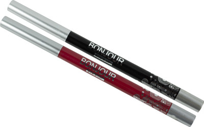 

Bonjour Red & Black 2-in-1 Lip Liner/Eye Liner For Women 20 g(Red & Black)