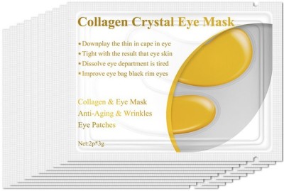 

LANBENA 24K Gold Collagen Crystal Eye Mask (Pack of 10 Pair) - Anti-Aging Removes Dark Circles & Puffiness(3 g)