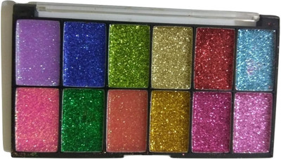 

Imported 12 Color Professional Eyes Glitter Eyeshadow Palette 02 25 g(Multi)