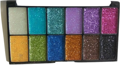 

Imported 12 Color Professional Eyes Glitter Eyeshadow Palette 01 25 g(Multi)