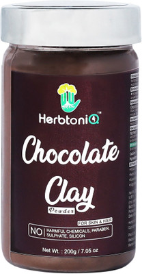 

HerbtoniQ Organic Chocolate Clay Powder 200gm For Hair Pack And Face Pack(200 g)