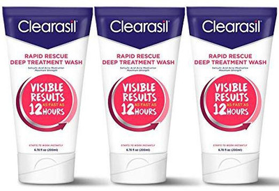 

Clearasil Ultra Acne Treatment Daily Face Wash, 6.78 Ounce (Pack of 3)(200 ml)