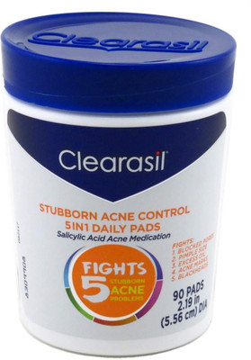 

Clearasil Ultra 5 in 1 Acne Face Wash Pads, 90 Count(200 g)