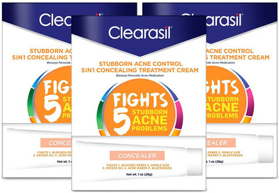 

Clearasil Daily Clear Tinted Acne Treatment Cream, 1 Ounce (Pack of 3)(28 ml)