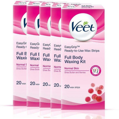 

Veet Full Body Waxing Strips Strips(20 Strips, Set of 5)