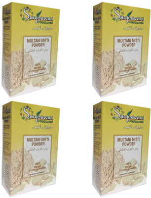 

SANJEEVANI NATURAL Multani Mitti Powder 100% Herbal For Women & Men Pack of 4(400 g)