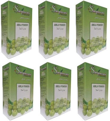 

SANJEEVANI NATURAL Amla Powder 100% Herbal For Women & Men Pack of 6(600 g)