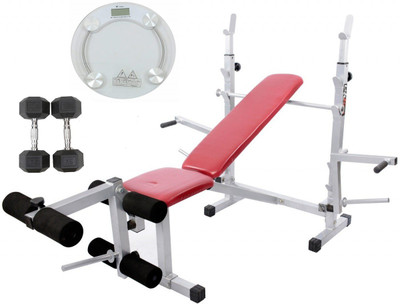

Lifeline Multi Bench 309 | Bundles With Hexa Dumbbell 7.5kg Set and Weight Scale Home Gym Combo(100 - 120 kg)